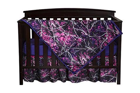 Carstens Real Tree AP Camo 3 Piece Crib Sheet Set Purple Camo Crib