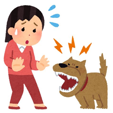 犬がなつく人・なつかない人のイラスト（女性） かわいいフリー素材集 いらすとや