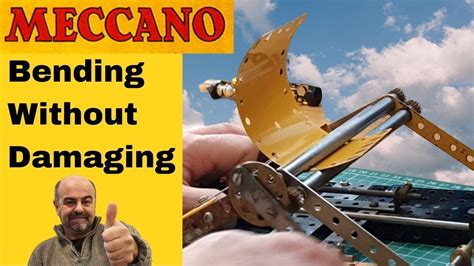 How To Bend Meccano Metal Plates Without Creasing Them Youtube