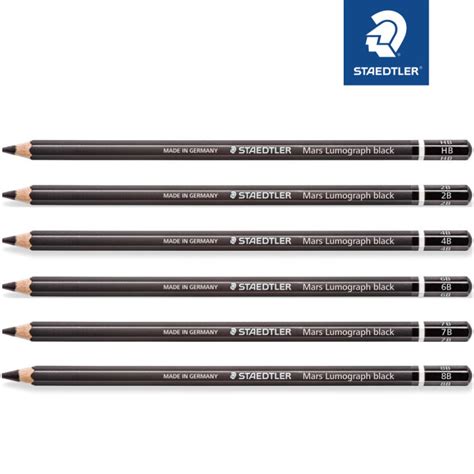 Staedtler Mars Lumograph Black Pencil B Pcs Hb B B B B B