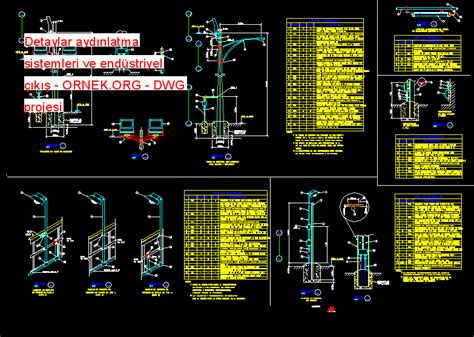 Detaylar Ayd Nlatma Sistemleri Ve End Striyel K Dwg Projesi Hot