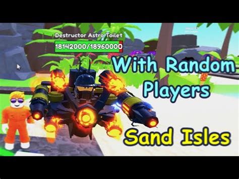 Sand Isles Toilet Tower Defense Roblox With Random Players