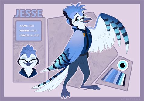 My own Zoosona, Lieutenant Jesse Jaymeson from the bird city of Feathersburg! Art by Kitchiki ...