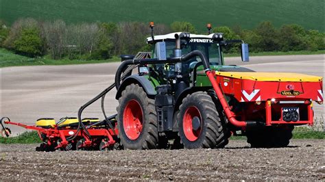 Maize Drilling With Fendt V Derstad Tempo Youtube