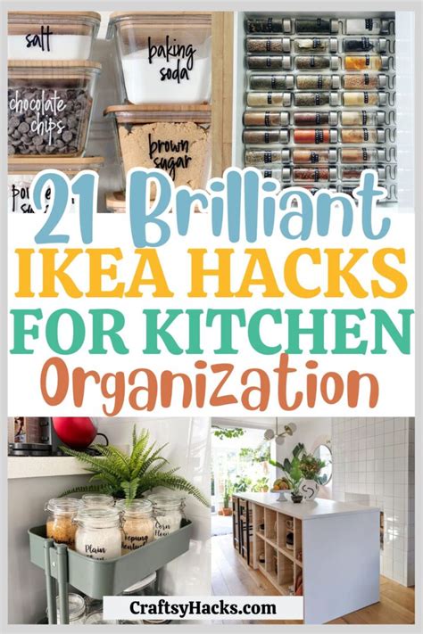 21 Genius Ikea Kitchen Organizing Ideas Craftsy Hacks