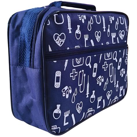 Bolsa De Estudo Enfermagem - Bolsa de Estágio Enfermagem - Nylon Azul | Shopee Brasil