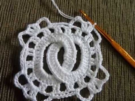 Square em crochê Argolas por Carine Strieder YouTube Crochet