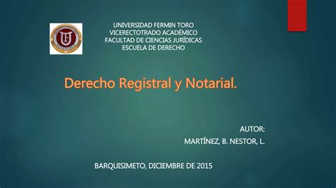 Derecho Notarial Y Registral Ppt