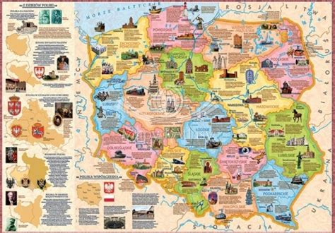 Polska Regiony Mapa Administracyjna Puzzle Demart