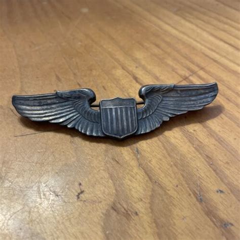 Vintage Nsmeyer Wwii Military Air Force Pilot Wing Pin 3 4650638003