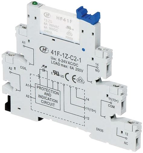 41F 1Z C2 24 24V DIN Rail Relay Module EasyGates Co Uk