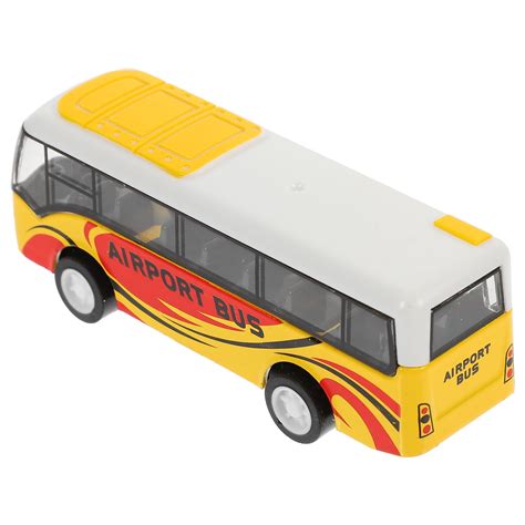 Pull Back Bus Model Models Playing Bus Model Metal Vehicle Toy Movable ...