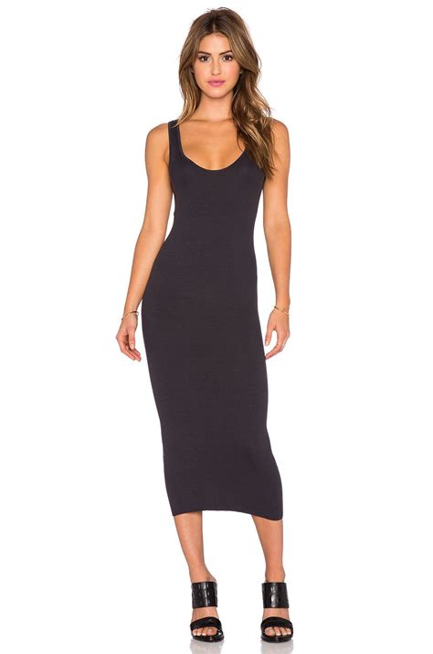 Enza Costa Rib Tank Dress In Phantom At Revolveclothing Ribbed Tank