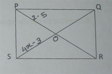 In The Following Figure Pqrs Is A Square Diagonal Pr And Qs Meet At