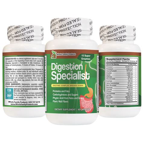 Digestion Specialist Best Complete Digestive Enzyme Supplement