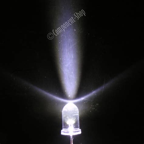 5mm Flashing White Ultra Bright 5mm Leds Pk Of 5 Ebay