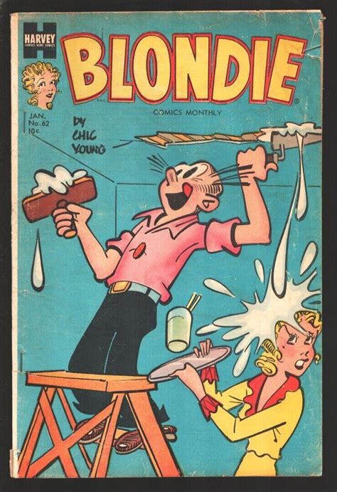 Blondie 62 1954 Harvey Dagwood Appears Chic Youngs Famous Comic Vg