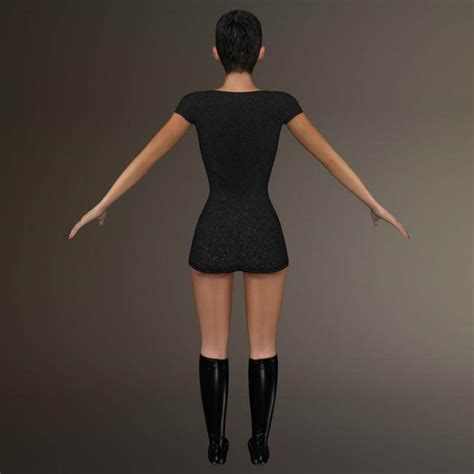 Rigged Beautiful Girl 3d Model By Cgtools