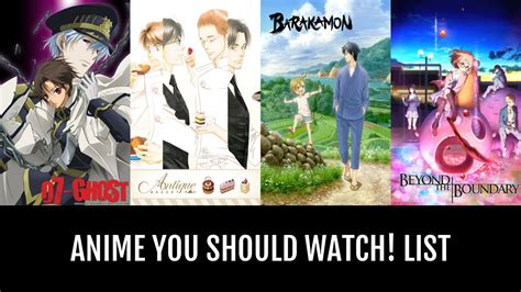 Anime You Should Watch By Hotspot Anime Planet