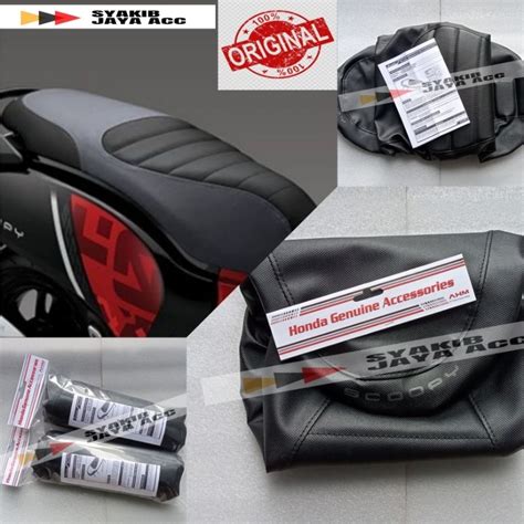 Jual Seat Cover Sarung Jok Honda Scoopy New 2023 2024 Hitam Full AHM