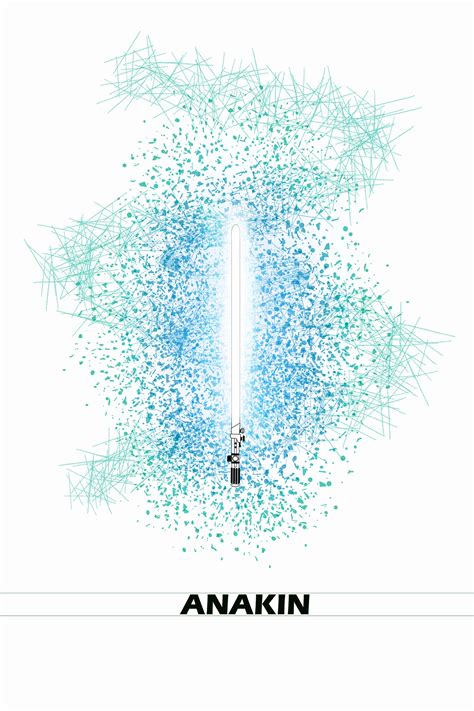 Anakin Skywalker Blue Lightsaber 1 Drawing Digital Download - Etsy