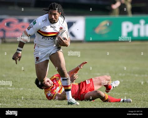 Rugby League - Bradford Bulls v Catalan Dragons - Odsal Stadium Stock ...