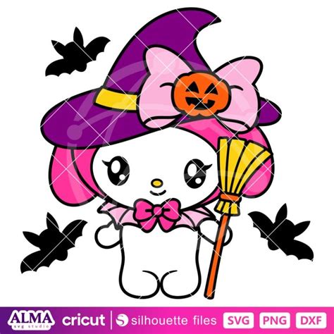 Halloween My Melody Svg Sanrio Svg Halloween Svg Kawaii Svg Png Svg Cut File Alma Svg