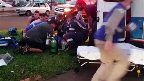 Motociclista Passa Mal E Sofre Queda Na Avenida Rocha Pombo Samu E