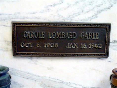 Carole Lombard (Gable) in 2024 | Carole lombard, Famous graves, Lombard