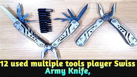 12 Used Knife Multiple Tools Player Swiss Army Knife Victorinox Army