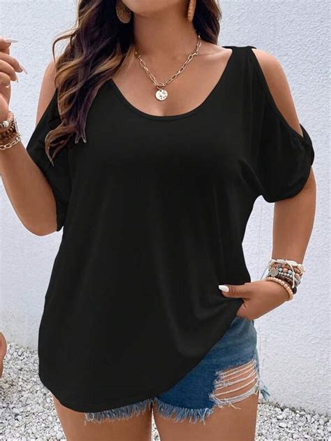 Plus Size Tops Shop Curve Tops SHEIN UK