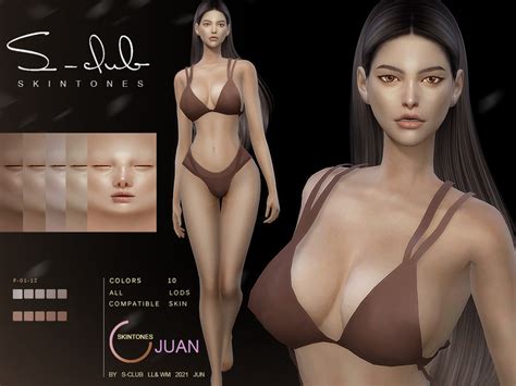 The Sims Resource Asian Style Female Skintones Juan By S Club Sims 4