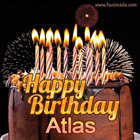 Chocolate Happy Birthday Cake For Atlas  — Download On