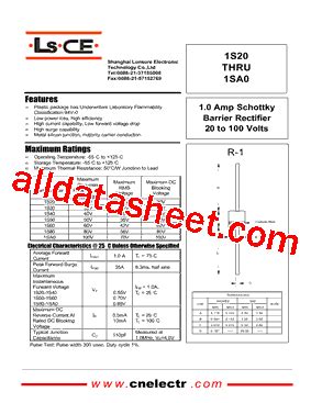 1SA0 Datasheet PDF Shanghai Lunsure Electronic Tech