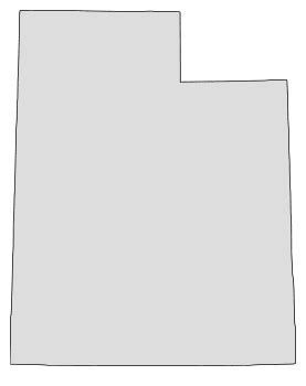 Utah Map Outline Printable State Shape Stencil Pattern DIY