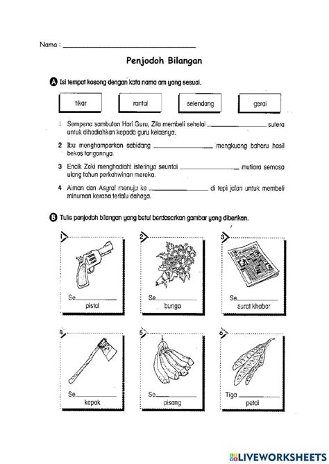 Latihan Penjodoh Bilangan Tahun 6 Contoh Buku Skrap Simpulan Bahasa