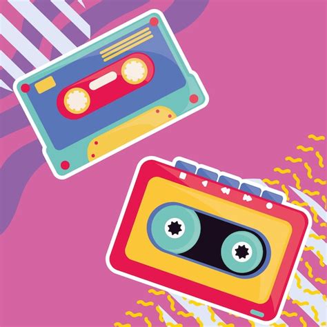 Premium Vector Music Cassettes Retro