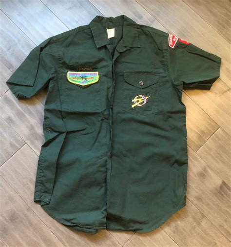 Vintage Boy Scout OA Explorer Shirt W 5 Patches BSA Explorer OA Patch