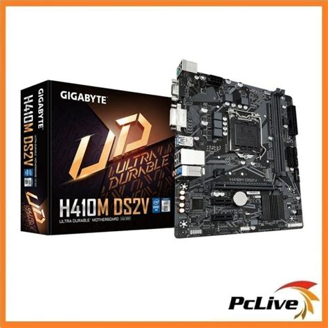 Gigabyte H410M DS2V Motherboard Intel LGA 1200 DDR4 DVI VGA Gaming LAN