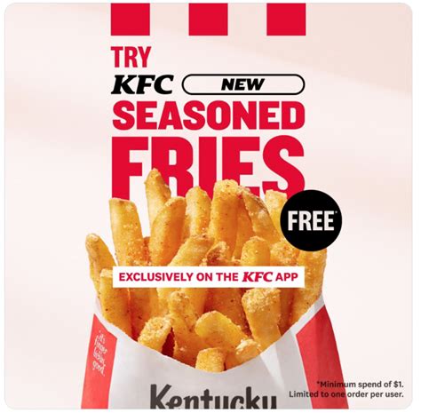 Kfc Canada Free New Seasoned Fries With A Minimum Spend Canadian