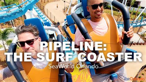 Pipeline The Surf Coaster At Seaworld Orlando Visit Orlando Youtube