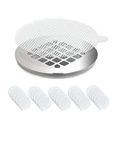 Disposable Shower Drain Hair Catcher 25 Pieces Drains Mesh Stickers