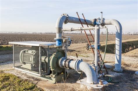 Irrigation Water Pumping System Stock Image Image Of Irrigating