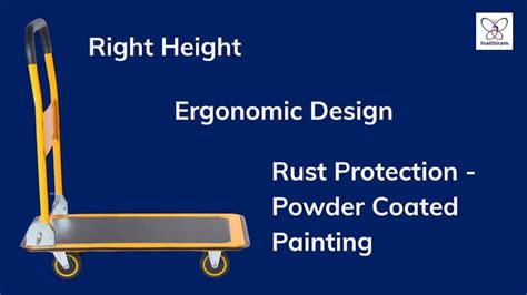 Inaithiram Pt Mild Steel Foldable Platform Trolley Kg Capacity