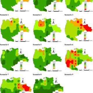 Score maps of five indicators for the groundwater contamination risk ...