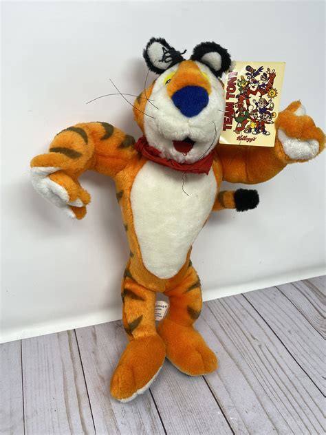 Tony The Tiger Plush Toy 2001 Kelloggs Frosted Flakes Tea Etsy Toy