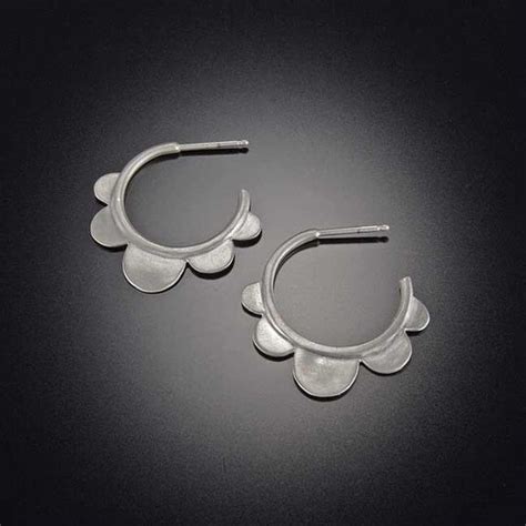 Scallop Hoop Earrings Ananda Khalsa