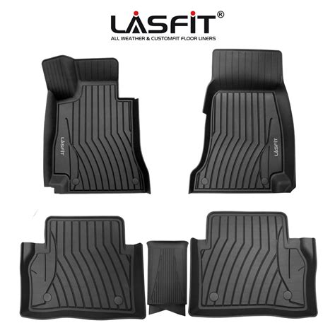 Lasfit Floor Mats For 2017 2018 2019 2020 Mercedes Benz E Class Sedan All Weather Fit Tpe Floor