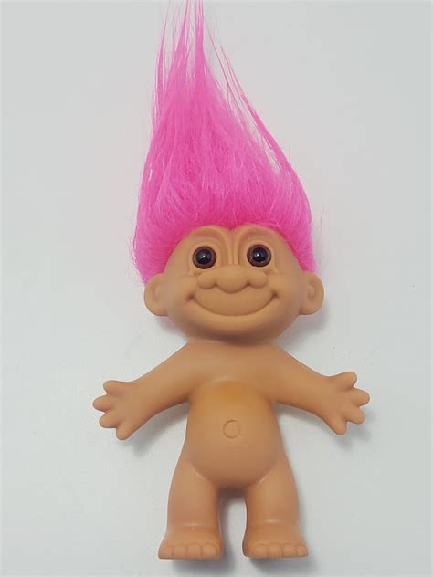 Poupée Troll Nu Nu Russ vintage Cheveux Rose Etsy Canada