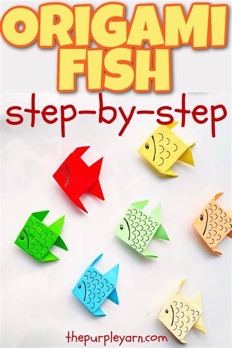 How to make origami fish step by step – Artofit